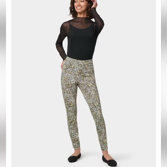 HUE Pants - Hue Leopard Print Skinny Pants Leggings Size P/S (Small) Stretch